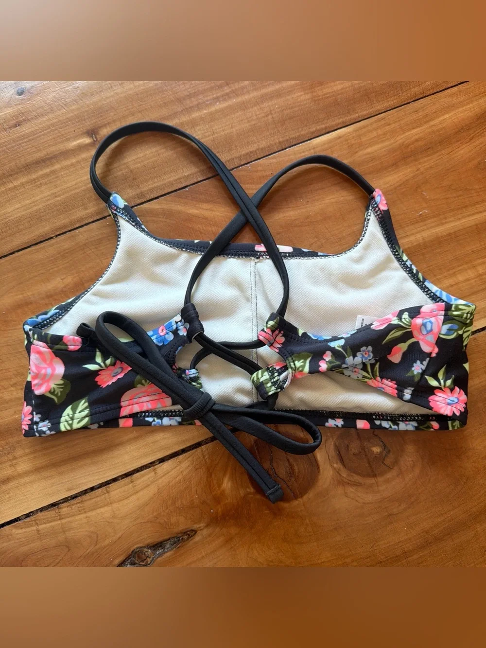Cat & Jack Girls Swim Set, Size 10, Like New Condition Rash Guard 💙🖤💚